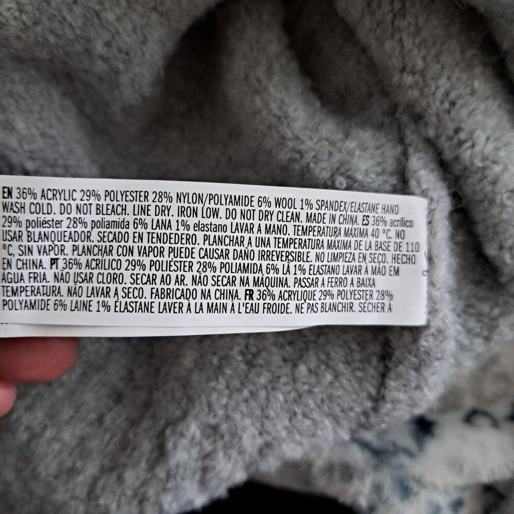 Forever 21 Quarter Zip Collared Sweater Gray Small wool blend - Picture 7 of 8